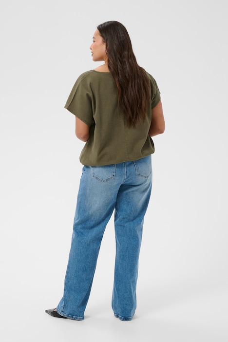 Blouse met korte mouwen Loose fit