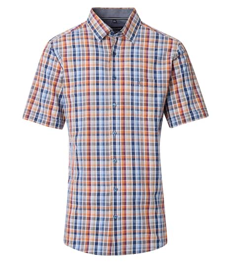 Freizeithemd Kurzarm kariert Comfort Fit