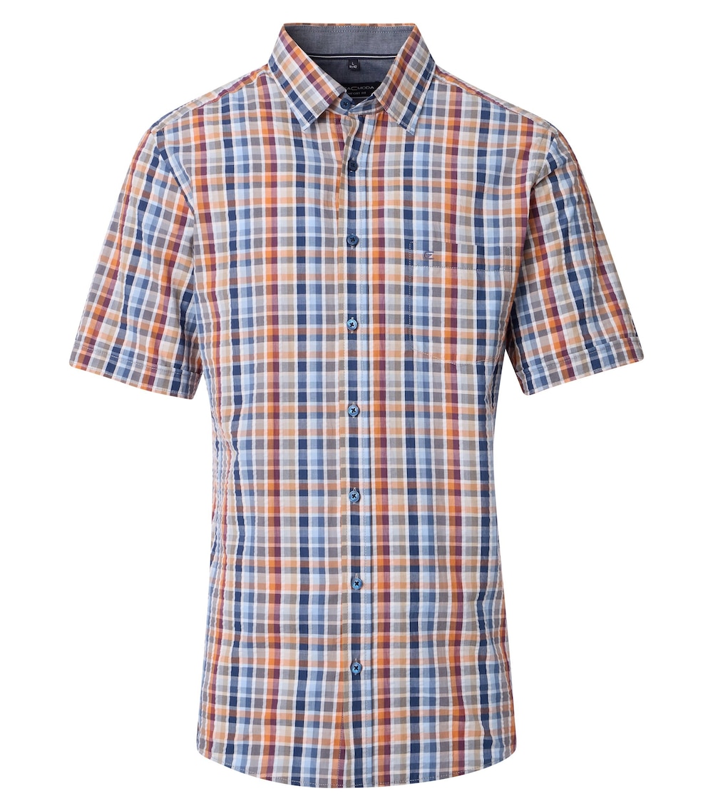 Freizeithemd Kurzarm kariert Comfort Fit