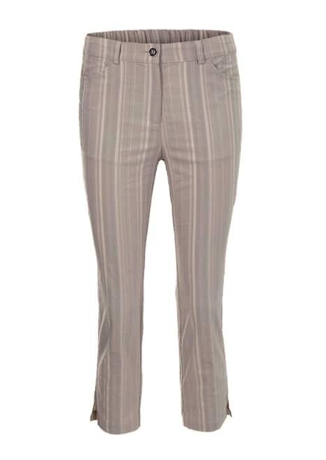 Verkürzte Strukturhose, elastisch