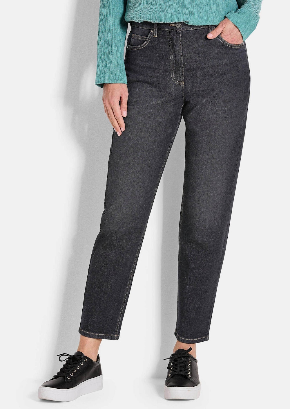 Mom Jeans SARA aus Baumwoll-Stretch