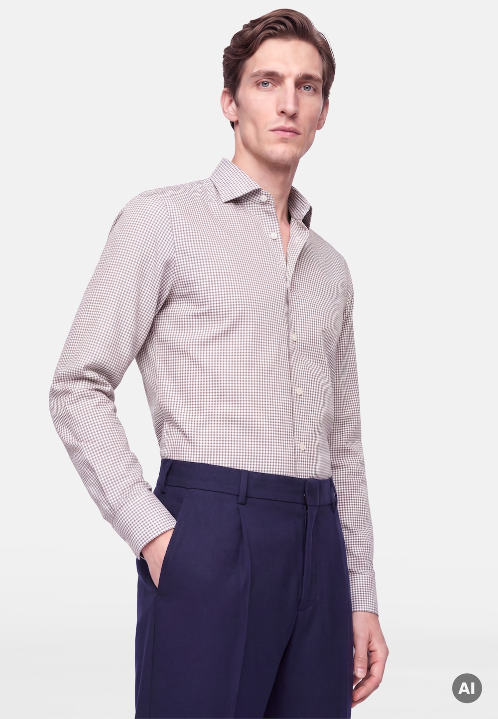 Herren Business Hemd - Karo