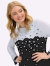 Pullover Langarm Jacquard Mehrfarbig