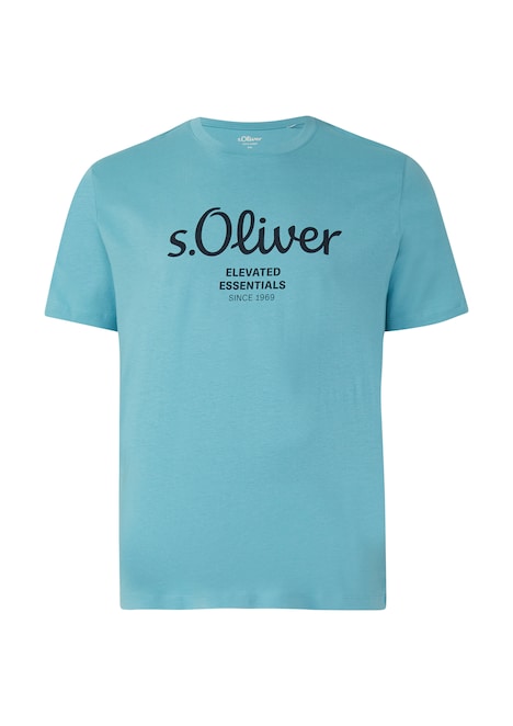 Baumwoll-T-Shirt mit Logo-Print