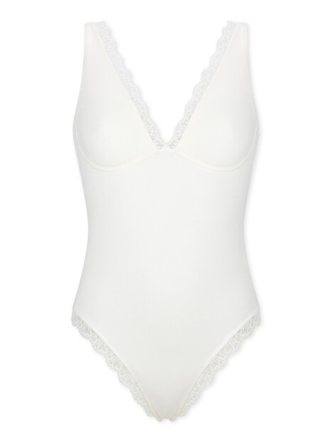 Schiesser Damen Body Unique Cotton off-white
