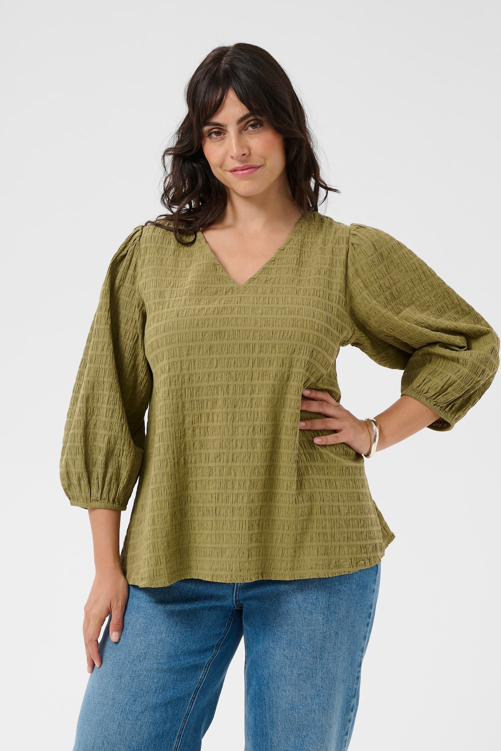 Bluse langarm A-shape