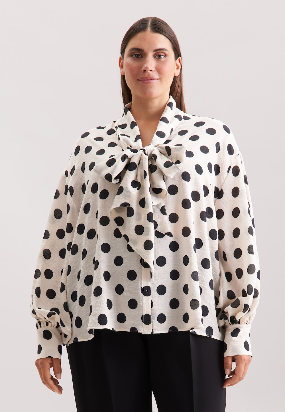 Damen Rüschenbluse - Druck