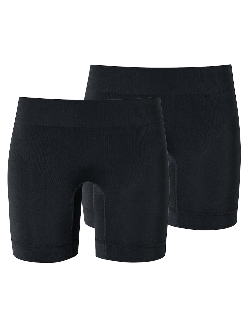 Schiesser Damen Shorts (Hosen) 2-Pack Biker - Classic Seamless - schwarz, maple