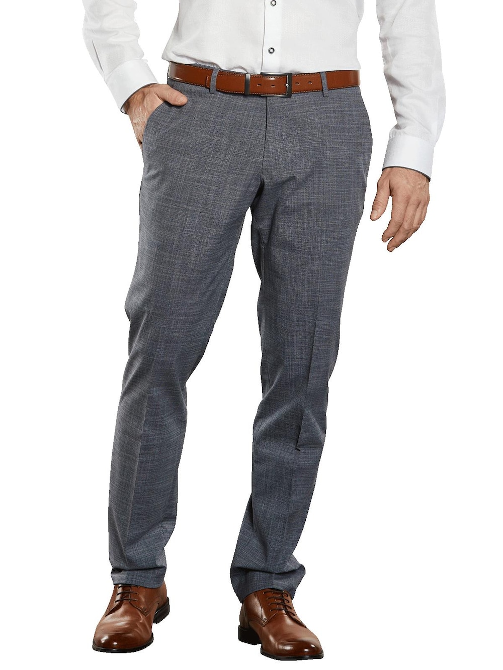 Herren Anzughose regular , Brilliantblau