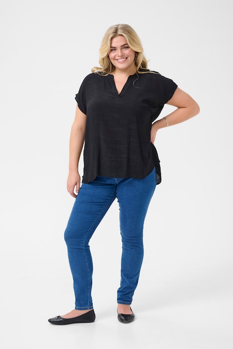 Kurzarm-Bluse Regular fit
