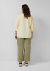 Bluse aus Seersucker mit Raffungen