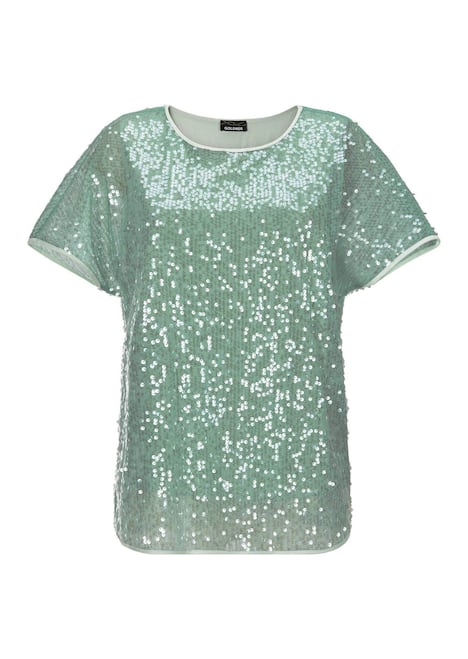 Schlupfbluse in schimmerndem Design