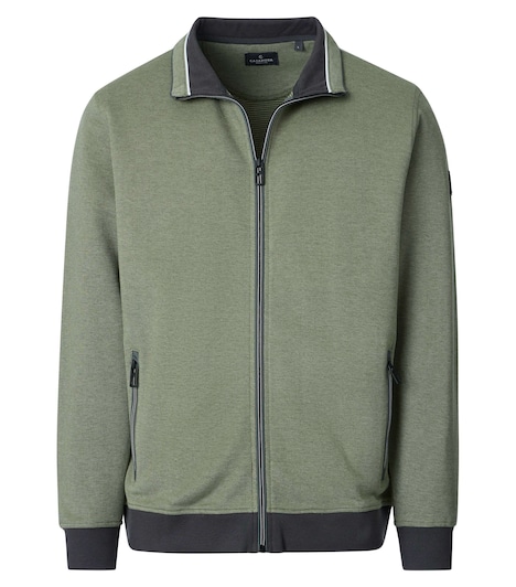 Sweatjacke gestreift