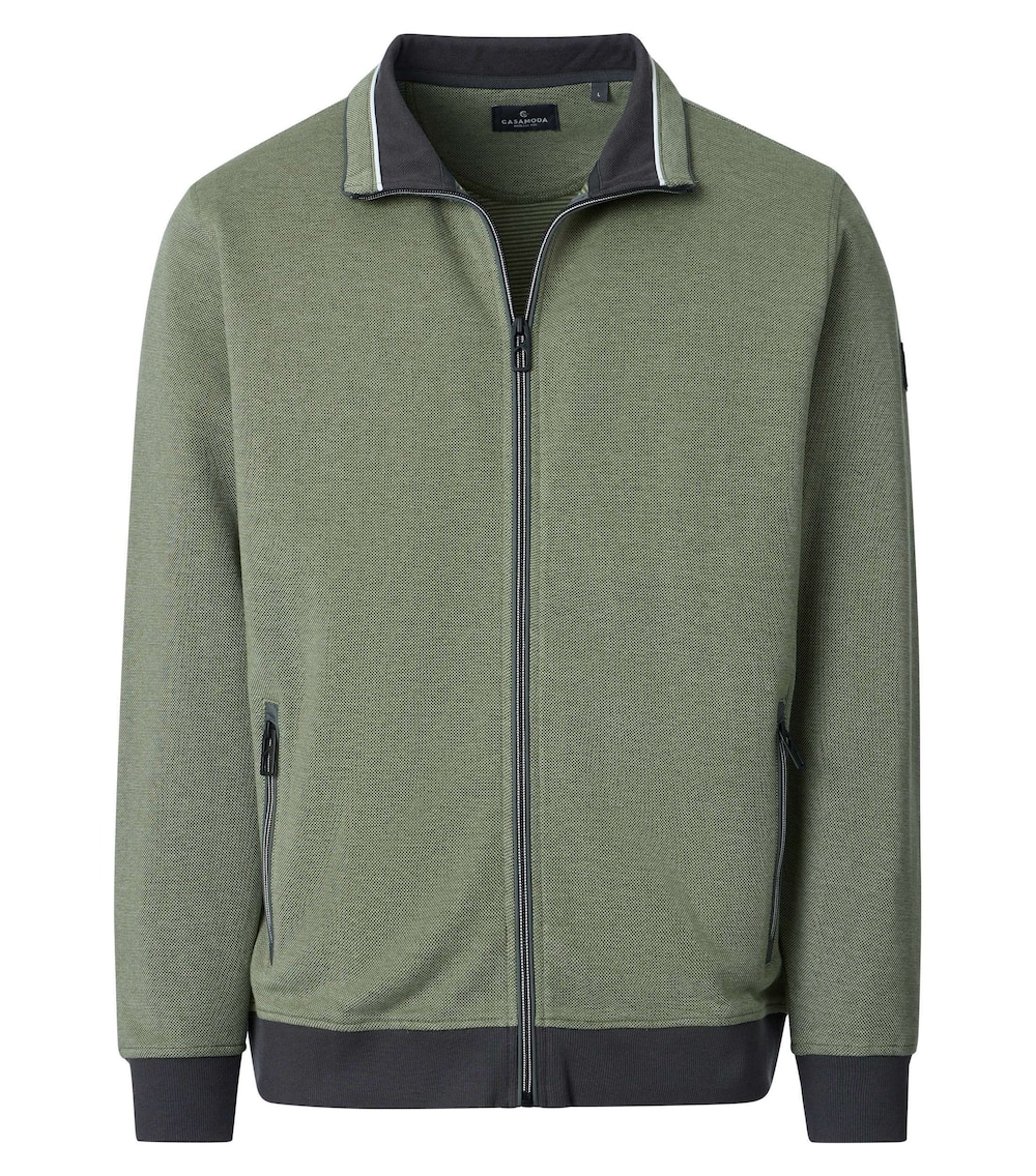 Sweatjacke gestreift