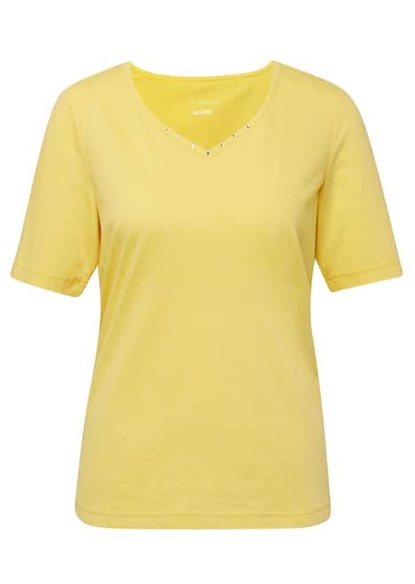Halbarm Basic-Shirt aus Baumwolle