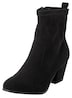 Stiefelette Stiefelette mit Blockabsatz Uni