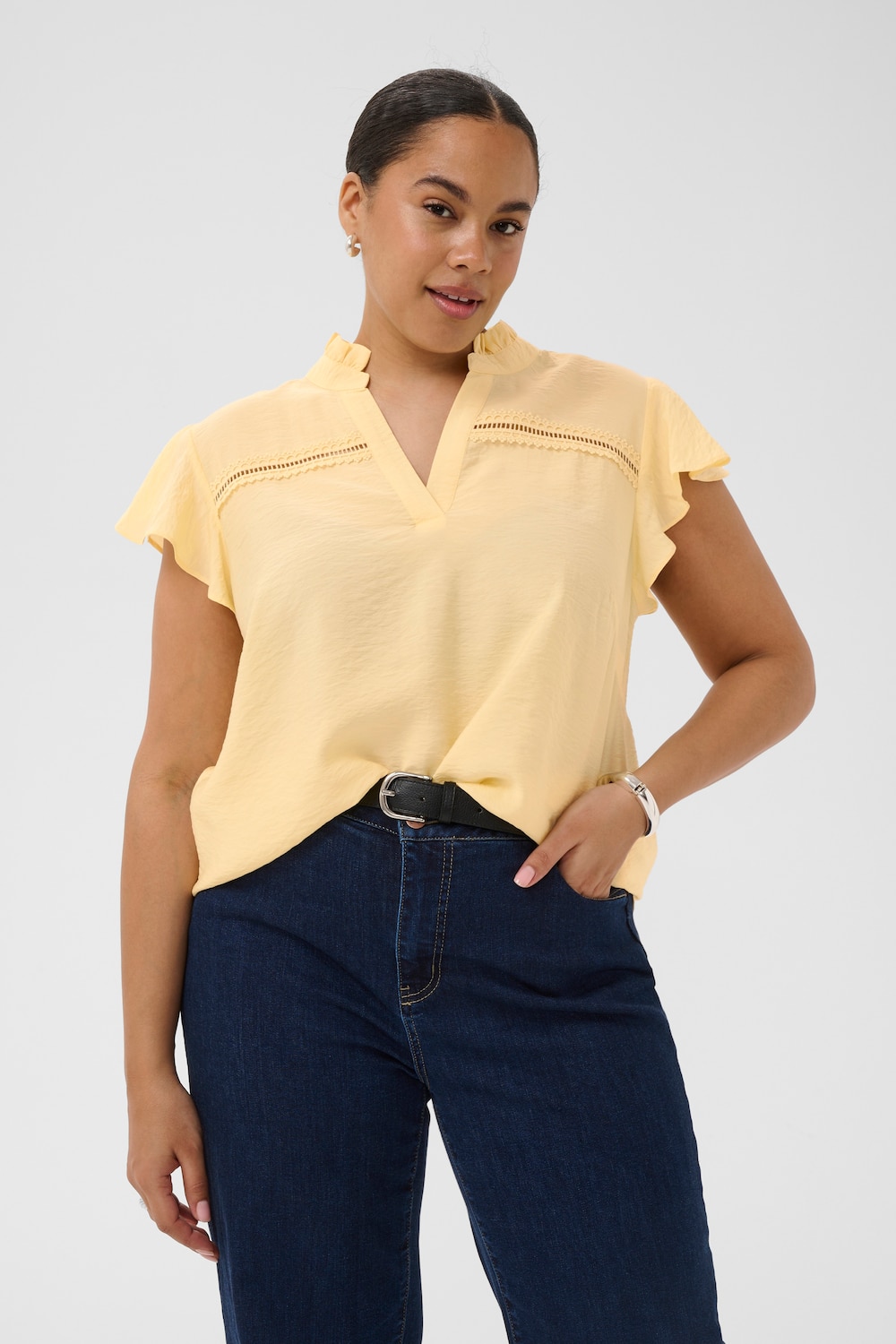 Kurzarm-Bluse Regular fit