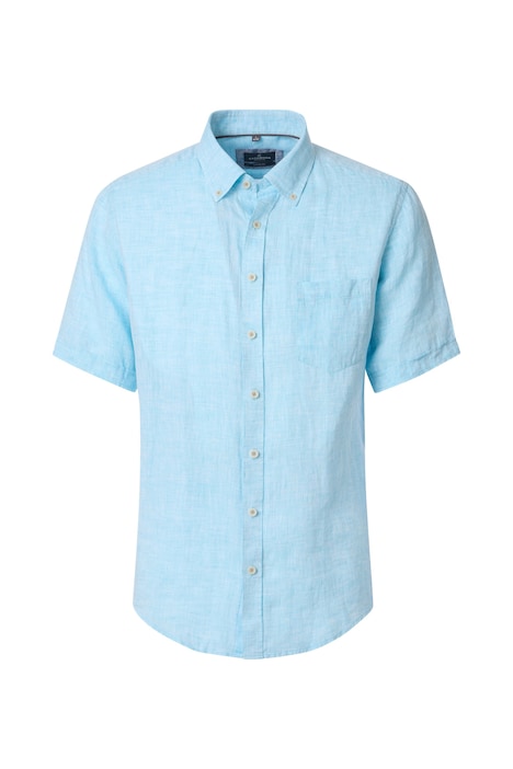Leinenhemd Kurzarm uni Casual Fit