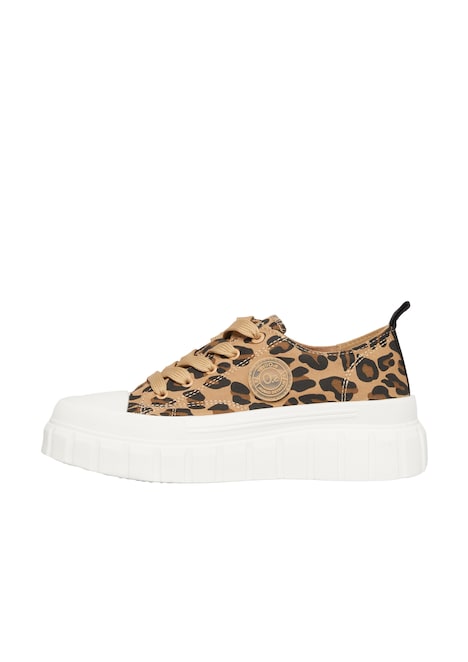 Textil-Sneaker mit Plateau-Sohle