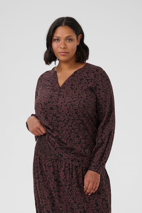 Langarm-Bluse Regular fit