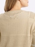 Halbarm-Pullover Kurzarm Ajour