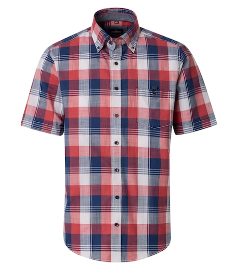 Freizeithemd Kurzarm kariert Casual Fit
