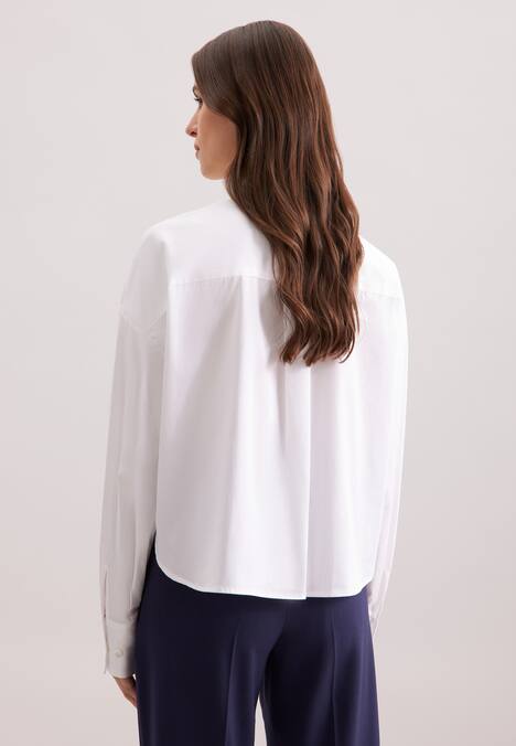 Damen Stehkragenbluse - Uni