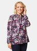 Druckbluse in exotischem Muster