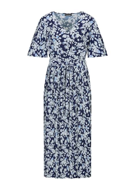 Wickelkleid mit floralem Design