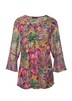 Bunte Tunika mit floralem Print