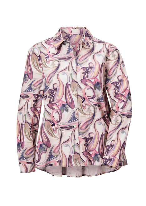 GOLDNER Blouse met print Blouse met brede overhemdkraag en paisleymotief