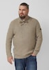 Wollmix-Pullover mit Schalkragen und Struktur