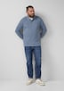 Langarm-Poloshirt aus Baumwoll-Piqué mit Bündchen