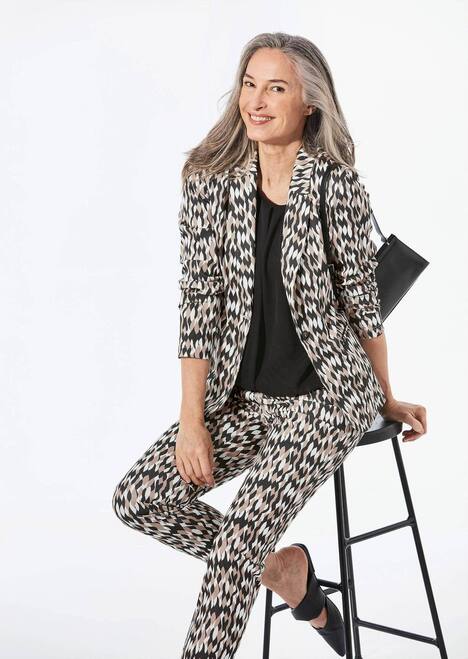 GOLDNER Blazer Gedessineerde blazer