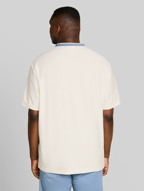 Poloshirt mit Stehkragen