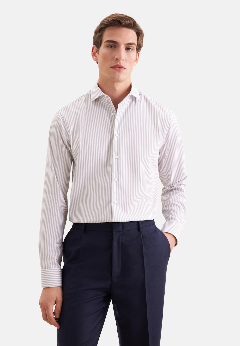 Herren Business Hemd - Gestreift