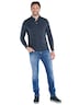 engbers Herren Langarm-Shirt mit Polokragen , Saphirblau
