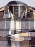 Herren Kariertes Overshirt , Bordeaux
