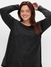 Longshirt Langarm Uni Ohne Kragen