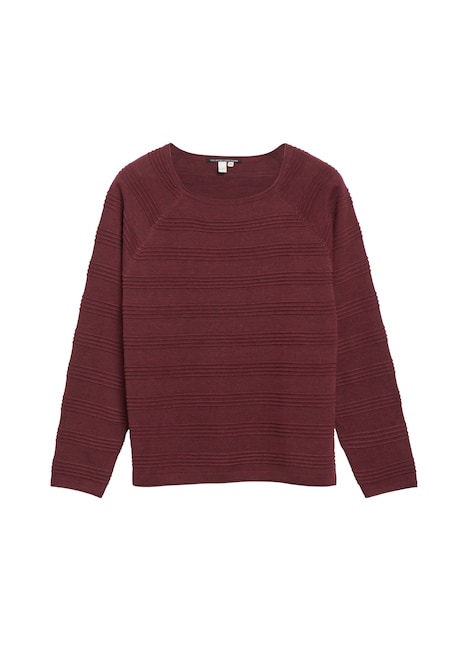Pullover mit Strukturstreifen