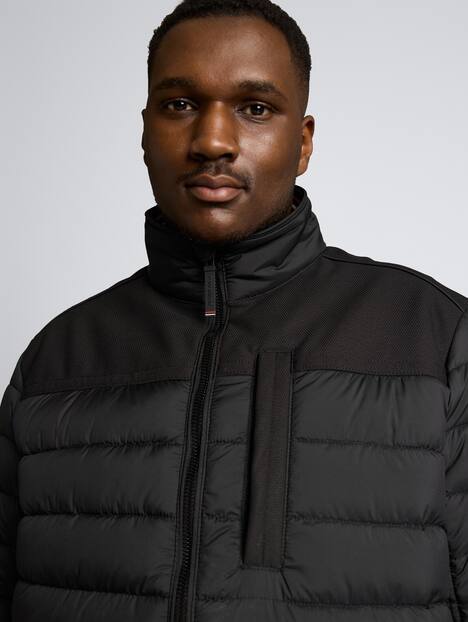 Tom Tailor Men PLUS Jacken Plus Size - Hybrid Steppweste mit Stehkragen