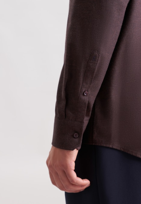 Herren Flanellhemd - Uni