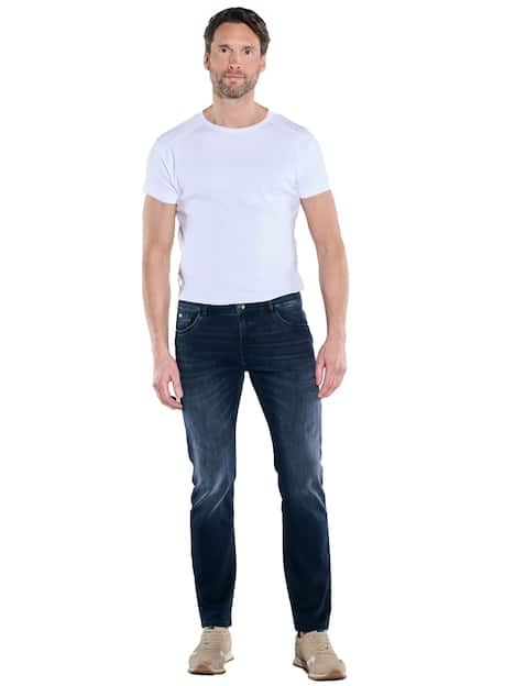 engbers Herren Super-Stretch-Jeans regular , Marineblau