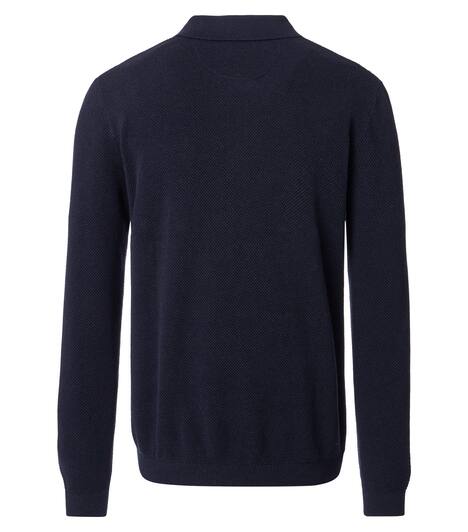 Polo-Shirt Langarm uni