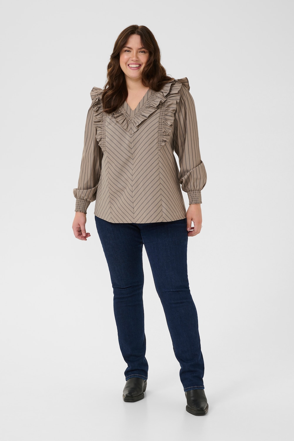 Langarm-Bluse Regular fit