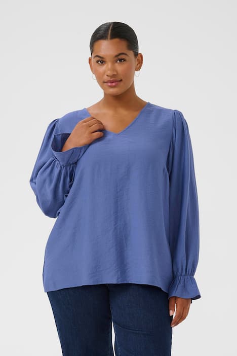 Langarm-Bluse Regular fit