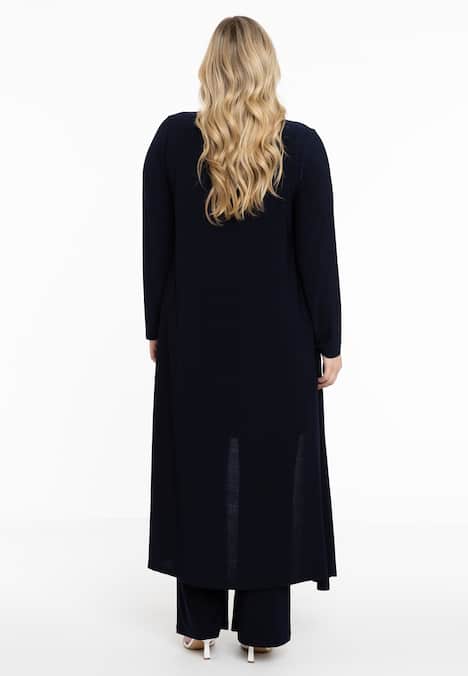 Strickjacke mit drapierter Front