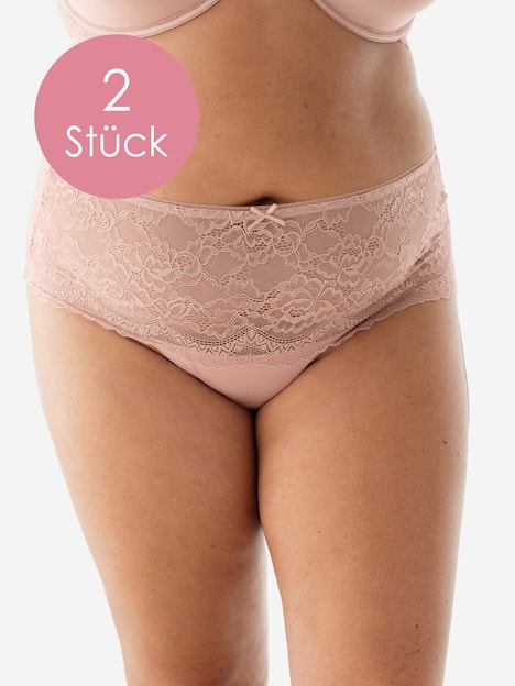 High-Panty-Set Lace Basic 2er Set