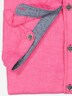 Herren Kurzarm-Hemd mit Leinenanteil , Pink