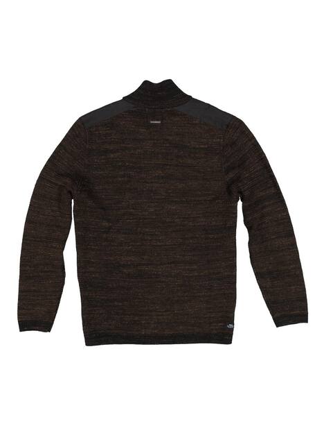 engbers Herren Cardigan uni , Schwarzbraun